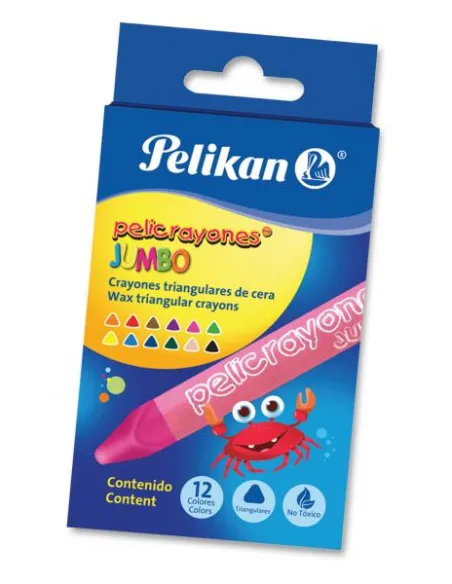 CRAYON PELIKAN PELICRAYON JUMBO X 12 COL