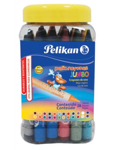 CRAYON PELIKAN JUMBO TRIANG 28 COLOR