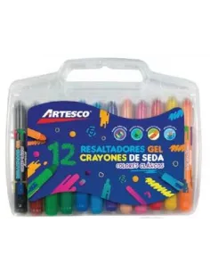 CRAYON DE SEDA ARTESCO RESALTADOR GEL  X12 AR16314405