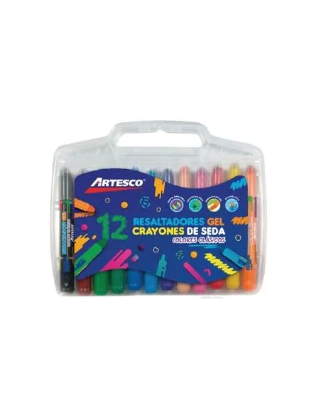 CRAYON DE SEDA ARTESCO RESALTADOR GEL  X12 AR16314405