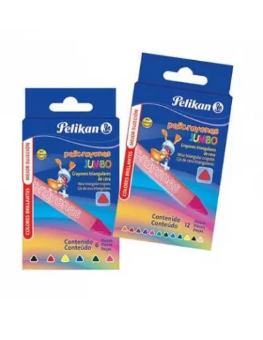 CRAYON PELIKAN JUMBO TRIANG X 12 COL