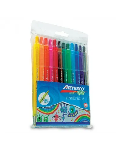 CRAYON ARTESCO TWIST UP X 12 COL
