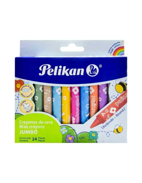 CRAYON PELIKAN PELICRAYON JUMBO X 24 COL