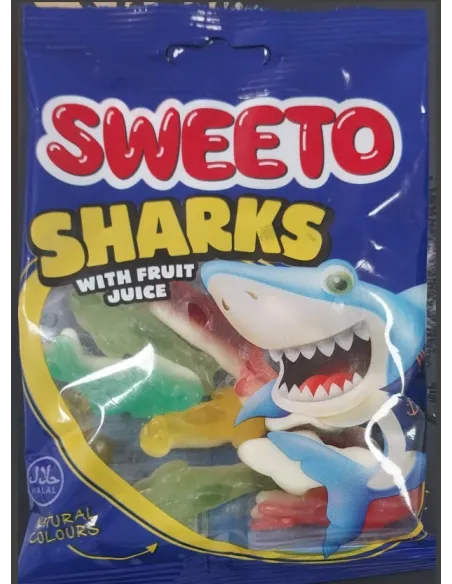 CARAMELO GOMITAS SWEETO TIBURON 80G