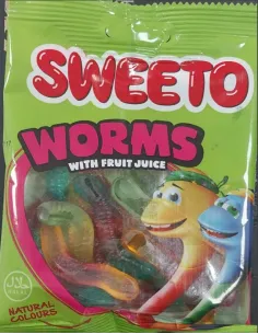 CARAMELO GOMITAS SWEETO GUSANOS 80G