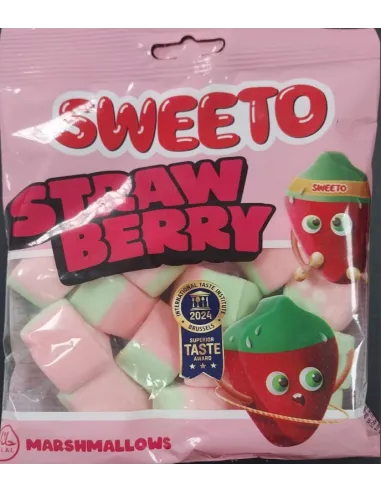 CARAMELO MARSHMALLOWS SWEETO STRAW BERRY 60G