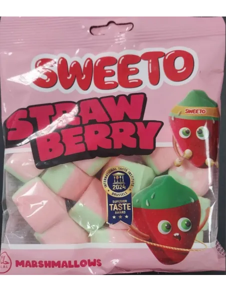 CARAMELO MARSHMALLOWS SWEETO STRAW BERRY 60G
