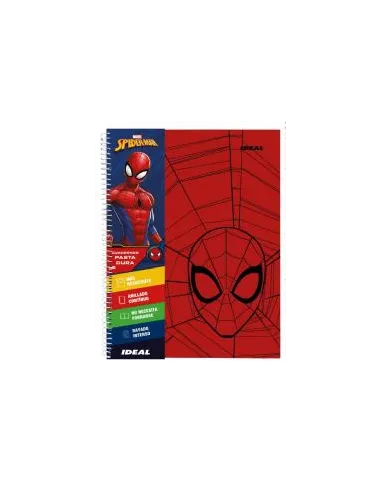 CUAD. ESP. IDEAL 100H CD C/STICKERS SPIDERMAN P/DURA
