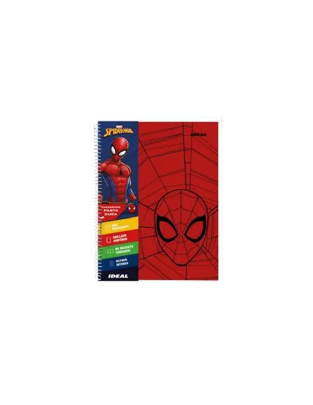 CUAD. ESP. IDEAL 100H CD C/STICKERS SPIDERMAN P/DURA