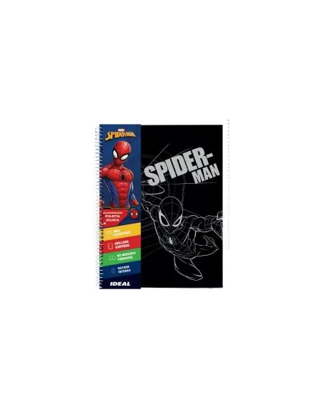 CUAD. ESP. IDEAL 100H CD C/STICKERS SPIDERMAN P/DURA