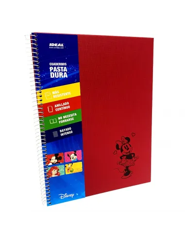 CUADERNO REX MINNIE P/D 100H CUADRO E. ROJO CARTA