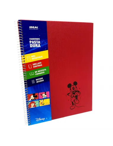 CUADERNO REX MINNIE P/D 100H CUADRO E. ROJO CARTA