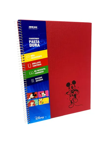 CUADERNO REX MINNIE P/D 100H CUADRO E. ROJO CARTA