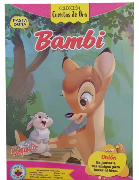 CUENTOS DE ORO PASTA DURA BAMBI