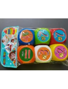 DADOS DIDACTICOS NUMEROS/LETRAS X6 JP-360