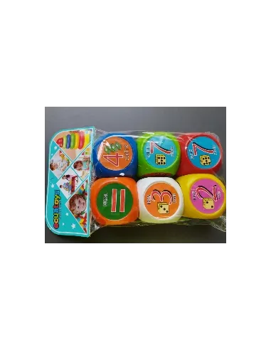 DADOS DIDACTICOS NUMEROS/LETRAS X6 JP-360