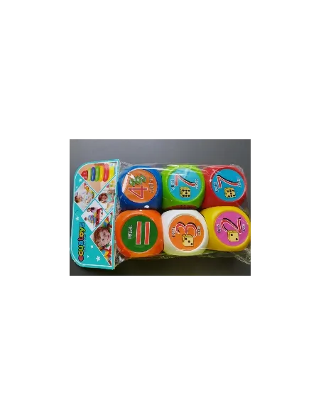 DADOS DIDACTICOS NUMEROS/LETRAS X6 JP-360