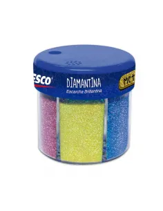 ESCARCHA ARTESCO METAL/TORNASOL 6COL 60GR C/DISPEN