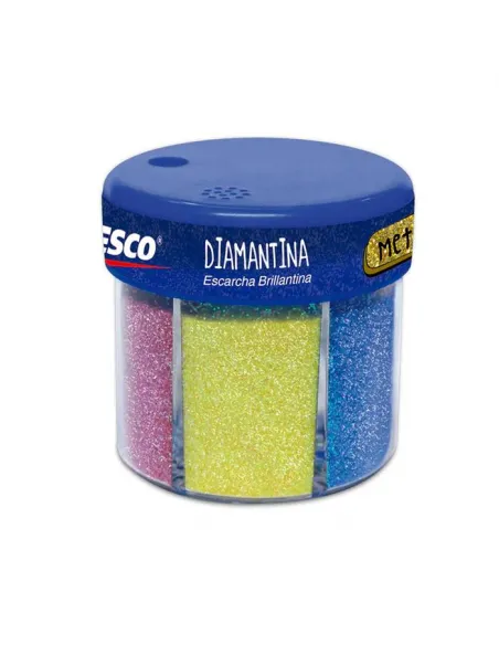 ESCARCHA ARTESCO METAL/TORNASOL 6COL 60GR C/DISPEN