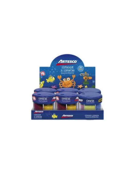 ESCARCHA ARTESCO METAL/TORNASOL 6COL 60GR C/DISPEN