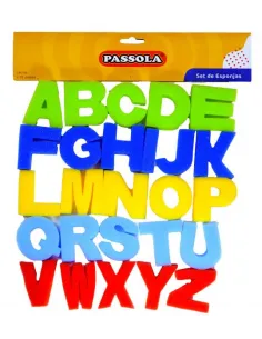 ESPONJA PASSOLA LETRAS ALFABETO 26 PZAS
