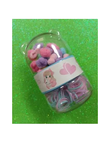 ESTUCHE DE MOÑOS CON LIGAS FORMA OSITO RA