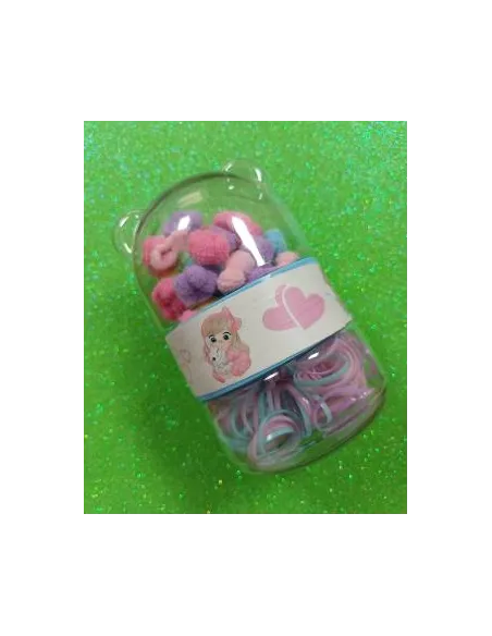 ESTUCHE DE MOÑOS CON LIGAS FORMA OSITO RA