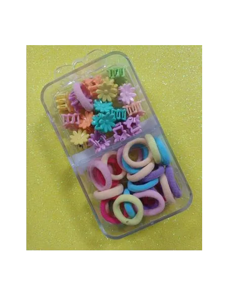 ESTUCHE DE MOÑOS CON VINCHAS CAJA ACRILICA RA