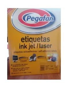 ETIQUETAS PEGAFAN AUTOADHESIVAS A4 02 X100
