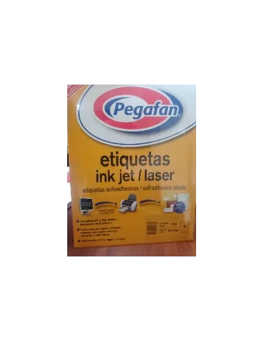 ETIQUETAS PEGAFAN AUTOADHESIVAS A4 02 X100