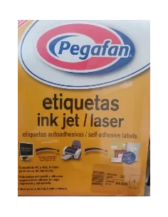 ETIQUETAS PEGAFAN AUTOADHESIVAS A4 06 X20