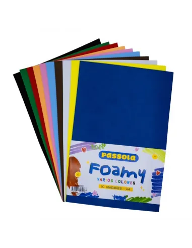 FOAMY PASSOLA A4 V/COLORES X10
