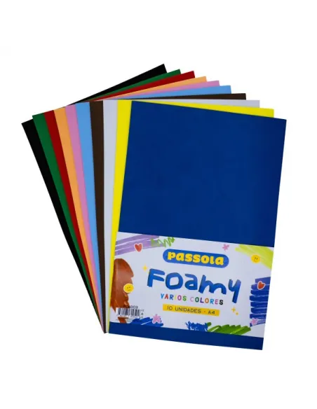 FOAMY PASSOLA A4 V/COLORES X10