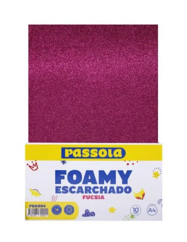 FOAMY PASSOLA A4 ESCARCH NORMAL FUCSIA X10