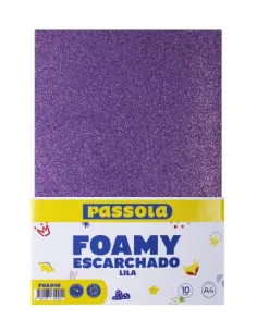 FOAMY PASSOLA A4 ESCARCH NORMAL LILA X10