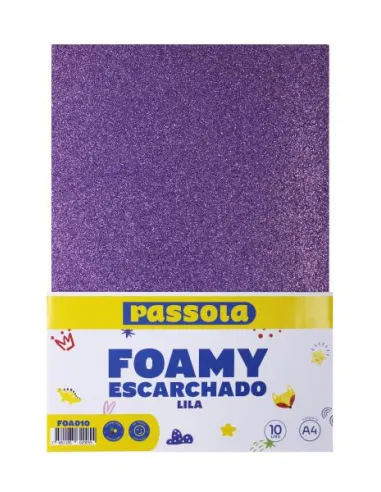 FOAMY PASSOLA A4 ESCARCH NORMAL LILA X10