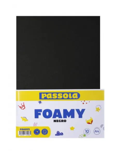 FOAMY PASSOLA A4 NEGRO X10