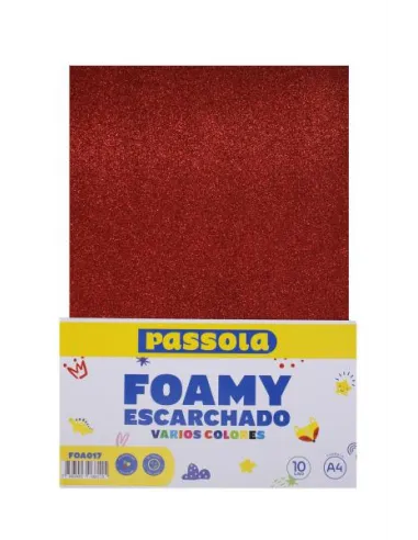 FOAMY PASSOLA A4 ESCARCH NORMAL V/COLORES  X10