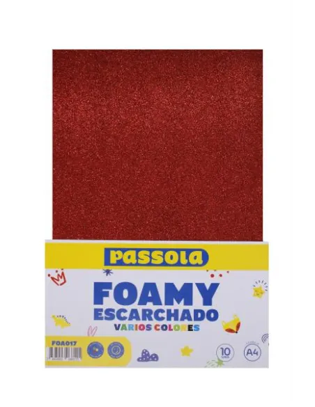 FOAMY PASSOLA A4 ESCARCH NORMAL V/COLORES  X10