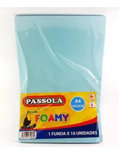 FOAMY PASSOLA A4 CELESTE X10