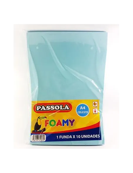FOAMY PASSOLA A4 CELESTE X10