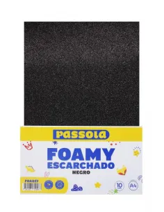 FOAMY PASSOLA A4 ESCARCH NORMAL NEGRO X10