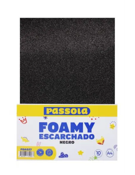 FOAMY PASSOLA A4 ESCARCH NORMAL NEGRO X10