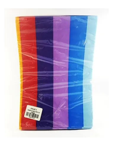 FOAMY A4 ESCARCH TORNASOL ROSADO X10