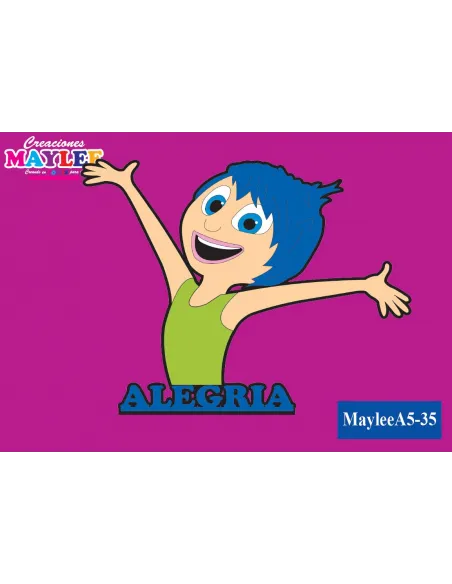 FOAMY FIGURA MAYLEE 3D ALEGRIA INTENSAMENTE A5 R. A5-35