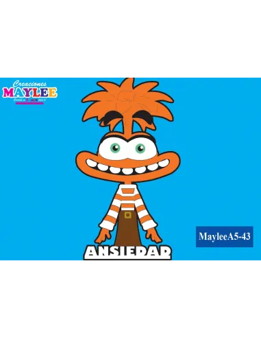 FOAMY FIGURA MAYLEE 3D ANSIEDAD INTENSAMENTE A5 R. A5-43