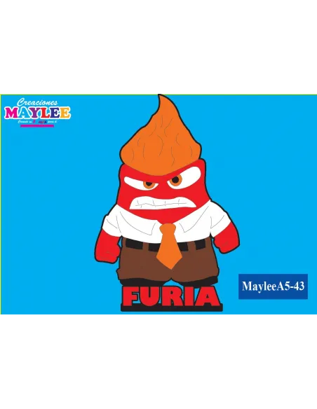 FOAMY FIGURA MAYLEE 3D FURIA INTENSAMENTE A5 R. A5-43