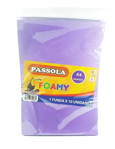 FOAMY PASSOLA A4 MORADO X10