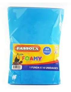 FOAMY PASSOLA A4 TURQUESA X10