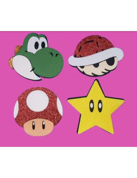 FOAMY FIGURA 3D MARIO BROSS X4 REF. V037